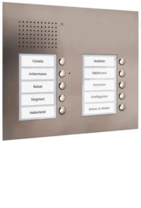 TCS Tür Control Audio Außenstation PUK 10 Tasten 2-spaltig Unterputz PUK10/2-ES