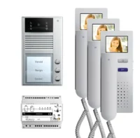 TCS Tür Control Video-Türsprechanlagenset 3 Tasten Aufputz, Telefon PVC2430-0010