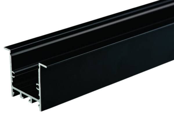 Rutec ALU-Kragenprofil TKP35/35 Schwarz Tiefes Kragenprofil-2 Meter PFE922