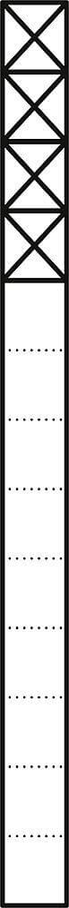 Siedle&Söhne Kommunikations-Stele 1,3m sil/met 4Mod KS 613-4 SM