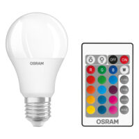 Osram LED Retrofit RGBW 60 FR 9W 2700K E27 lamps with remote control