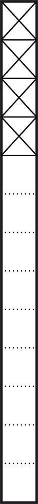 Siedle&Söhne Kommunikations-Stele 1,3m weiß 4Mod KSF 613-4 W