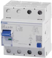 DOEPKE FI-Schutzschalter A 2-polig 253V 25A DFS4 025-2/0,03-A EV 0,03A 4TE Reiheneinbaugerät 10kA