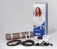 DEVI Dünnbettheizung 150W/qm 375W 2,5qm DEVImat 150 Dünnbett-Set Touch