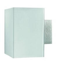 L120 B80 H130mm 230V 6W IP20 3000K CRI85-RAL9006 LEGOLIN Wandleuchte Eckig