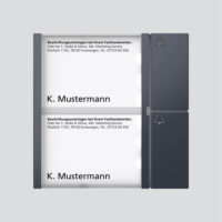 Siedle&Söhne Tasten-Modul anthrazitgrau TM 612-2 Außengewinde