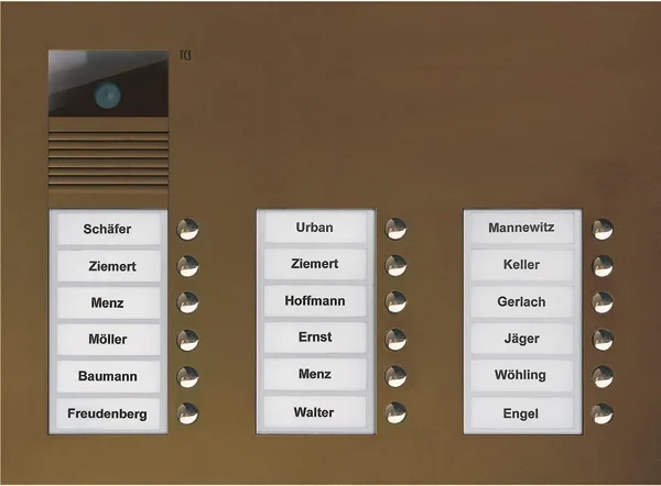 TCS TCS Tür Control Video color Außenstation V PUK 18 Tasten 3-spal AVU16180-0012