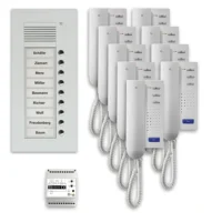 TCS Tür Control Audio Außenstation Pack 9 PUK 9 Tasten Unterputz PPU09-EN/02