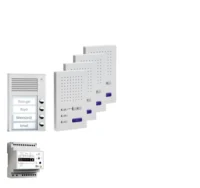 TCS Tür Control Paketlösung Aufputz 4 Wohneinheiten z hörerl Freisprech. PPAF04-EN/02
