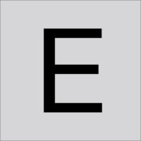 RZB 99224.003.E Buchstabe "E",200mm