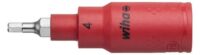 Wiha 246 3/8z Bits socket 4x75mm Steckschlüsseleinsatz isoliert 43105