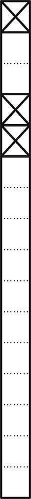 Siedle&Söhne Kommunikations-Stele 1,6m sil/met 1+2Mod KS 616-1/2 SM