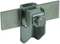 Dehn Flachbandhalter mit Druckstück NIRO FRH116.10WA11B7V2A