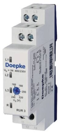 DOEPKE Unterspannungsrelais 250V 1250VA RUR 3 3N 400/230V AC 1TE IP40