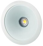 Rutec 21092NW LED-Downlight CYRA XL,230V,18/24W, IP20,4000K, CRI80,RAL9005
