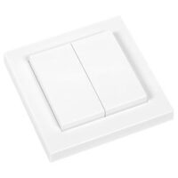 Bild vom Produkt: ELDAT RTS23E5004A12 Wandtaster Doppel- wippe komplett Easywave 2x EIN/AUS weiß