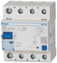 DOEPKE FI-Schutzschalter B 4-polig 400V 63A DFS4 063-4/0,03-B SK ISO HD 0,03A 4TE
