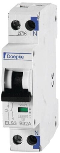 DOEPKE Leitungsschutzschalter AC B 10A ELS 3 B10/1+N/1TE 1+N 1TE 50Hz IP40