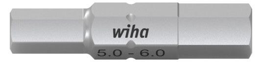 Wiha 7413 5,0-6,0 30mm Bit Set Doppelbit 43865