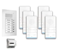 TCS Tür Control audio:pack Unterputz f.6 Wohneinheiten mit Außenstation PUK PAUF061/001