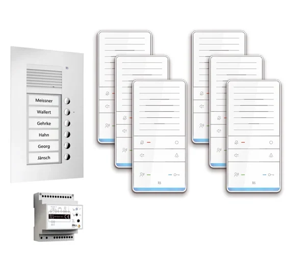 TCS TCS Tür Control audio:pack Unterputz f.6 Wohneinheiten mit Außenstation PUK PAUF061/001
