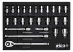 Wiha 44740 Wiha Ratschenschlüssel Set 1/2" 26-tlg Wiha Ratschenschlüssel 44740