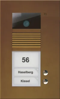 TCS Tür Control Video color Außenstation V PUK 2 Tasten 1-spalt AVU14020-0012