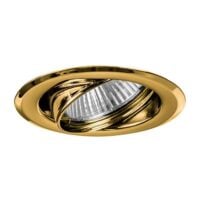 Brumberg 01-71079 NV-Einbaustrahler 50W GX5,3 Eisen schwenkbar gold Sprengring