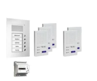 TCS Tür Control Paketlösung Unterputz 5 Wohneinheiten z hörerl Freisprech. PPUF05-EN/02