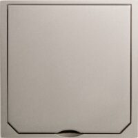 ABL Rahmen 1-fach pt matt horizontal Klappdeckel Metall 1632