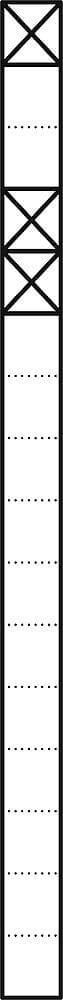 Siedle&Söhne Kommunikations-Stele 1,6m weiß 1+2Mod KSF 616-1/2 W
