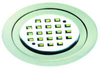 Rutec LED55019WW Ru. Eisengebürstet 2,8W AD 70mm Leuchte