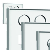 homeway HW-ZTVRWG55V1 TV 55x55mm Zentralplatte reinweiß