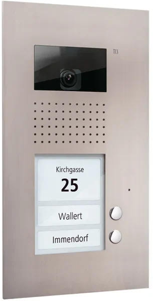 TCS TCS Tür Control Video color Außenstation V PUK 2 Tasten 1-spalt AVU14020-0030