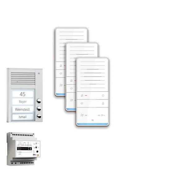 TCS TCS Tür Control audio:pack Aufputz für 3 Wohneinheiten mit Außenstation PAK PAAF031/001