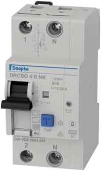 DOEPKE FI/LS-Schutzschalter B10 2-polig 0,3A DRCBO 4 B10/0,30/1N-B NK B 6kA 2,5TE 1-polig