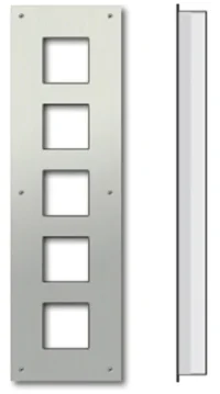 TCS Tür Control Frontplatte Unterputz für 5 AMI-Module ZAU2005-0030