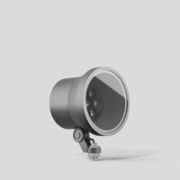 BEGA LED-Anbaustrahler 28W Konv DALI si 85085AK3 1LED 3000K ws 1970lm si mt Alu