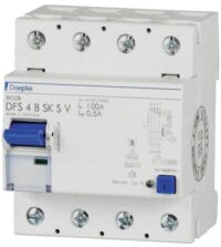 DOEPKE FI-Schutzschalter B 4-polig 550V 100A DFS4 100-4/0,50-B SK S V500 0,5A sel