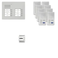 TCS Tür Control Audio Außenstation Pack 8 PUK 2-reihig8Tast Unterputz PPUF08/2-EN/02