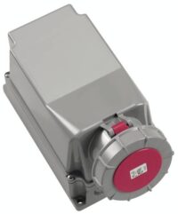 ABL CEE-Steckdose 4-polig 125A 9h 230V/bl Aufputz D44S27 IP67 Schraubkl Kunststoff