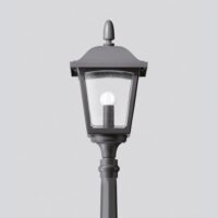 BEGA LED-Aufsatzleuchte 13,6W 76mm 3000K 84046K3 1004lm graphit Alu Gl_strukt