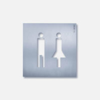 Siedle&Söhne Orientierungsschild 154x154mm Toilette OSP 0012