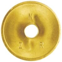 NZR 2020 Wertmarke Standard MS VE=100Stk gelocht D26mm Stärke 1,6mm Loch-D6mm