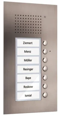 TCS Tür Control Audio Außenstation PUK 7 Tasten 1spaltig Unterputz e PUK07/1-ES