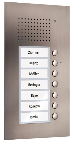 TCS TCS Tür Control Audio Außenstation PUK 7 Tasten 1spaltig Unterputz e PUK07/1-ES