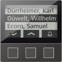 TCS Tür Control Display 3 Tasten schwarz 256 Wohneinheiten AMI11603-0057