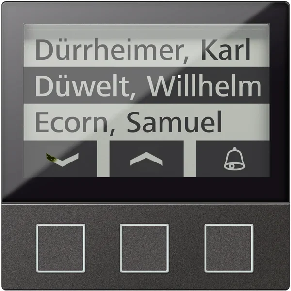 TCS TCS Tür Control Display 3 Tasten schwarz 256 Wohneinheiten AMI11603-0057