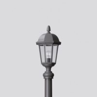 BEGA LED-Aufsatzleuchte 7W 60mm 3000K 84050K3 475lm alu Alu Gl_strukt IP44