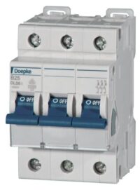 DOEPKE Leitungsschutzschalter UC B 25A DLS 6I B25-3 10KA 3p 400V 3TE 50Hz IP20